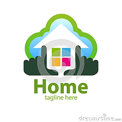 Home view symbol Vector Illustration