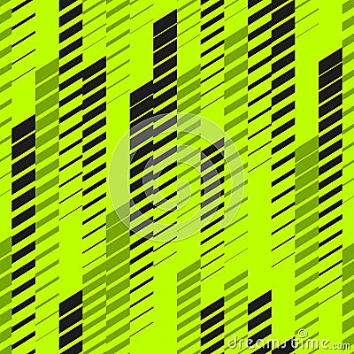 Vector abstract neon sport pattern with fading lines, tracks, halftone stripes. Urban pattern. Neon pattern. Vector Illustration