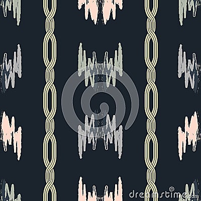 Vector abstract pattern with gold chains. Vector Illustration