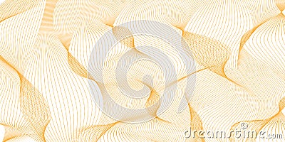 Vector abstract pattern of starry golden lines in the form of a grid. Dynamic background Vector Illustration