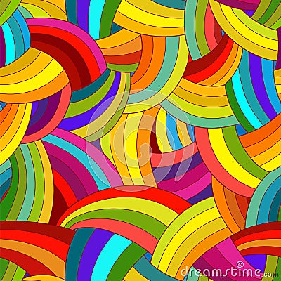 Vector abstract seamless pattern. Colorful background. Vector Illustration