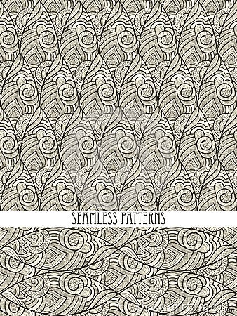 Vector Abstract Seamless Patterns Vector Illustration