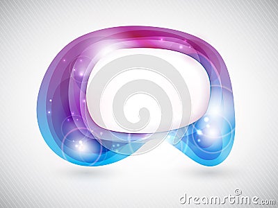 Vector abstract shape or speech bubble Vector Illustration