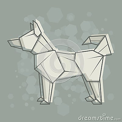 Vector abstract illustration husky. Vector Illustration