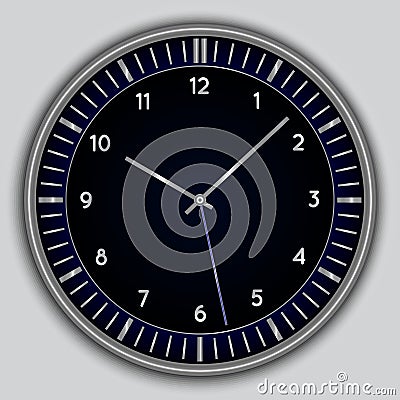 Vector abstract simple round clock Vector Illustration