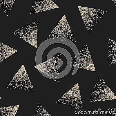 Vector Abstract Stippled Seamless Pattern Vector Illustration