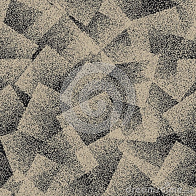 Vector Abstract Stippled Weird Seamless Pattern Vector Illustration