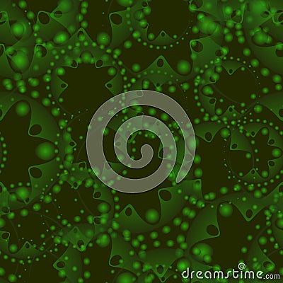 Vector abstract swamp seamless pattern of gears. Vector Illustration