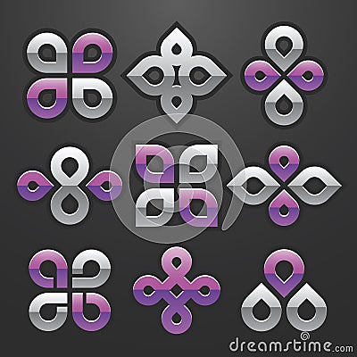 Vector Abstract Symbol Set Vector Illustration