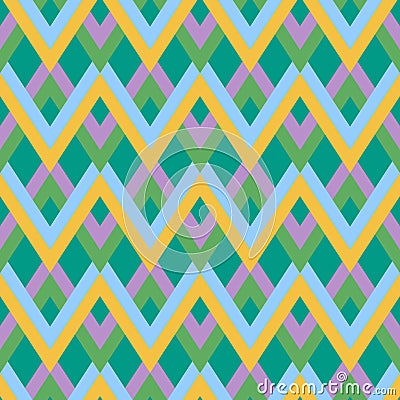Vector abstract zigzag linear pattern Vector Illustration