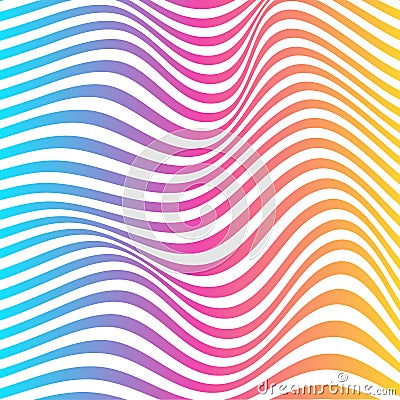 Vector of abstract wavy line Vector Illustration