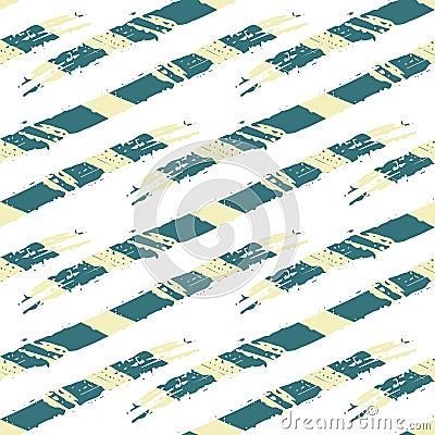 Vector abstract wicker weave effects seamless interlace pattern background. Painterly diagonal brush stroke lines Vector Illustration