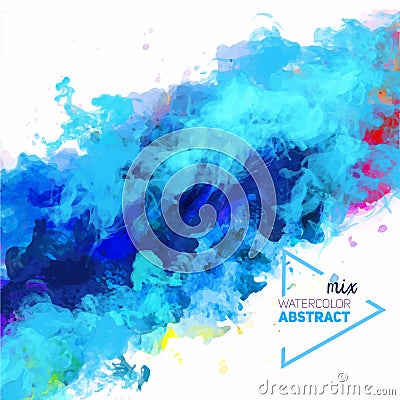 Vector abstraction from a mixture of colors Vector Illustration