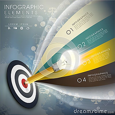 Vector accurate idea infographic elements Vector Illustration