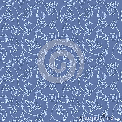 Vector aged ornamental background. Vector Illustration