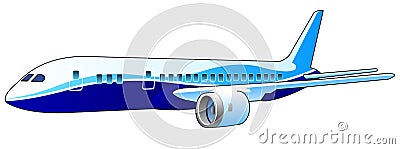 Vector airplane Vector Illustration