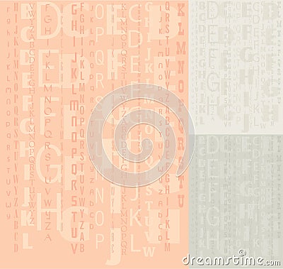 Vector alphabet background Vector Illustration