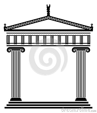 vector ancient greek architecture Vector Illustration