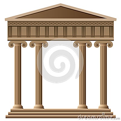 vector ancient greek architecture Vector Illustration