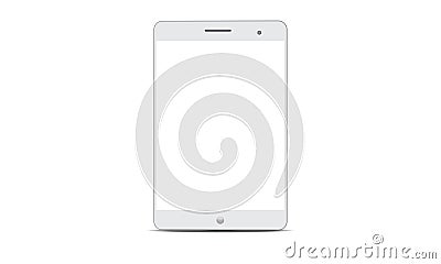 Vector Android Ipad Realistic Android Tablet Vector Illustration