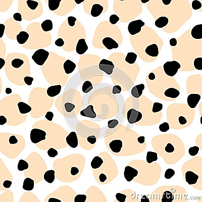 Vector animal skin texture print seamless pattern Vector Illustration