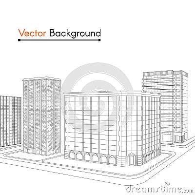 Vector Architect sketch Vector Illustration