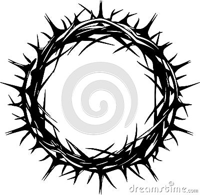 Crown of Thorns Easter Vector Design Vector Illustration