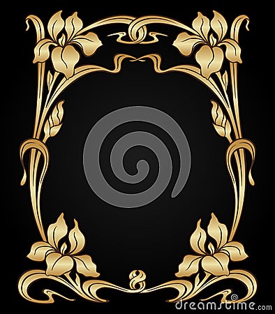 Vector art nouveau ornament. Vector Illustration