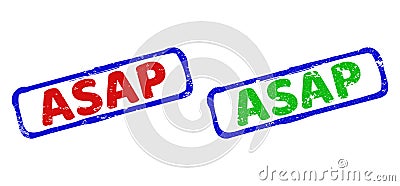 ASAP Bicolor Rough Rectangle Watermarks with Corroded Surfaces Stock Photo