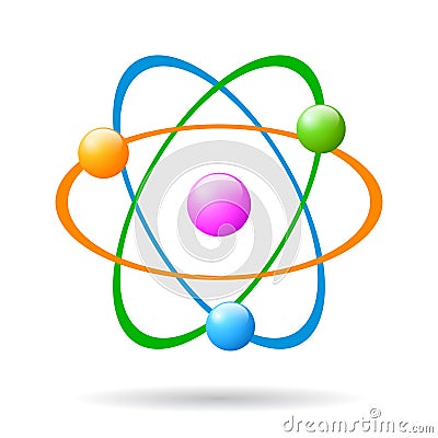Vector atom icon Vector Illustration