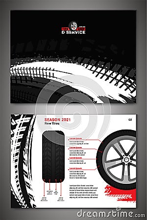 Vector automotive brochure template Stock Photo