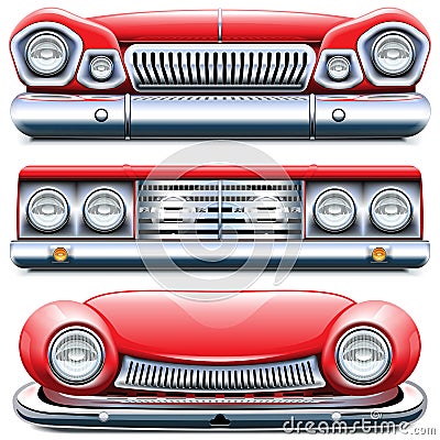 Vector Automotive Front End Vector Illustration