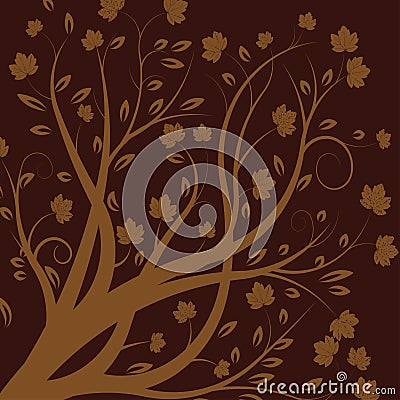 Vector autumn tree Vector Illustration