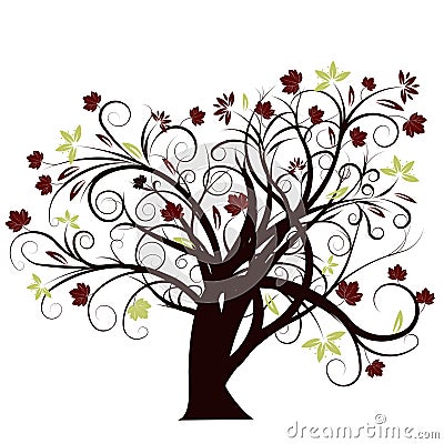 Vector autumn tree design Vector Illustration