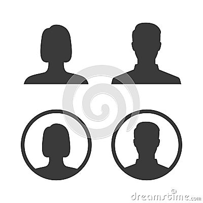 Vector avatar icon profil picture Vector Illustration