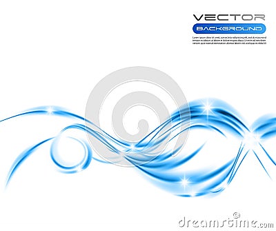 Vector awesome abstract colorful waves on white background Vector Illustration