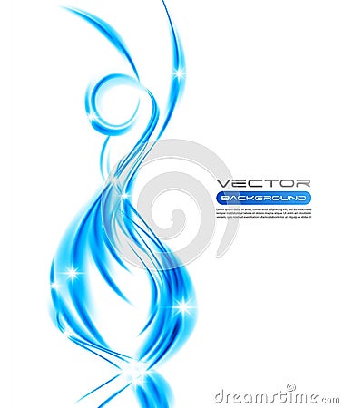 Vector awesome abstract colorful waves on white background Vector Illustration