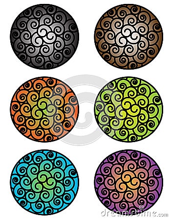 Vector background Abstract curved lines. Vector Illustration