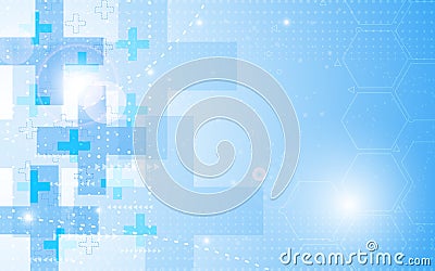 Vector background abstract health care concept Vector Illustration