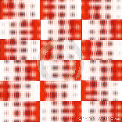 Vector Background, abstraction halftone orange squares. Pattern. Vector Illustration