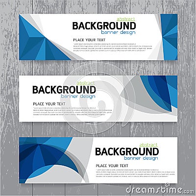 Vector background banner Collection horizontal business set tem Vector Illustration