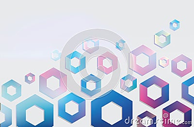 Vector background with geometric shapes Vector Illustration