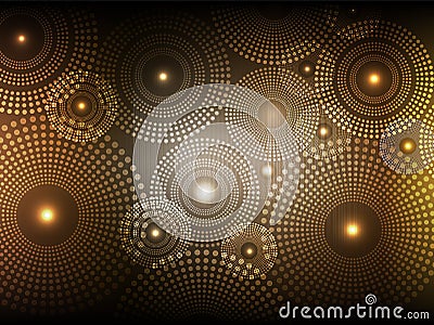 background of gradient color and symbol firework Vector Illustration