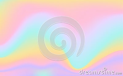 Vector background of holographic foil in rainbow colors Stock Photo