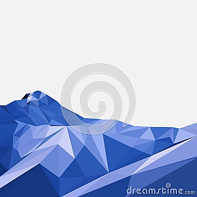 Vector background with mountains Vector Illustration