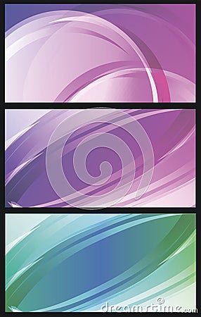 Vector background set of colorful transparent abstract lines in Vector Illustration