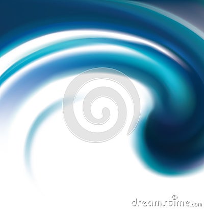 Vector background of swirling blue texture Vector Illustration