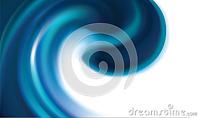 Vector background of swirling blue texture Vector Illustration
