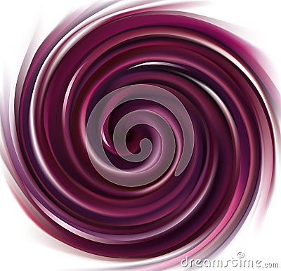 Vector background swirling purple liquid Vector Illustration