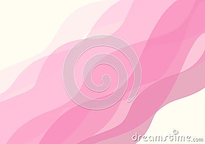 vector background Waves of pink and dark pink Pink sea wallpaper with gradient and overlapping colors Stock Photo